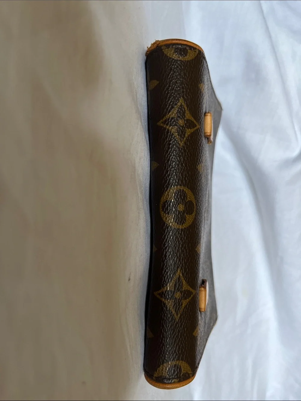 Louis Vuitton Monogram Pochette Florentine in Brown and Green Gold